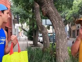 The handsome Latino asked for a massage and paid with cock