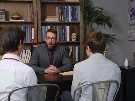 The man is powerless as he watches these two get it on