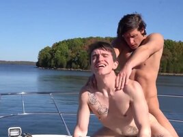 Dalton Riley seducing Caleb Morphy into sex on a yacht