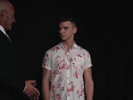 Jack Waters is spanked and stretched out with a dildo