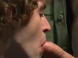 Kinky stud Ross Bailey getting a double dose of penis