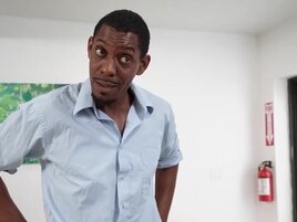Big boobs black girl takes her stepfather's throbbing BBC