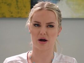 Blonde with a giant ass is going to fuck a random stranger
