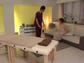 Oily Japanese wife getting dicked down with passion