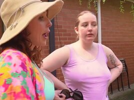 Big lesbian ladies end up fucking each other with fists