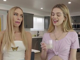 Stepbrother gets to screw two tight-ass girls at once