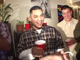 Passionate college fucking with pornstars invading the dorm