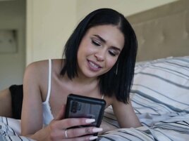 Tiny girl is going to get fucked by a very un-tiny dick