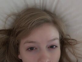 Dirty blonde getting fucked in POV, she's hairy AF