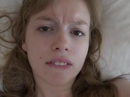 Dirty blonde getting fucked in POV, she's hairy AF