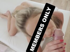 POV casting movie with a blondie who wants fat cock