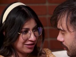 Brunette has a major crush on both of these boners