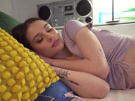 Lesbian girls are going to open up to threesome sex