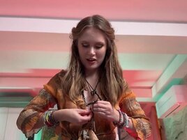 Cute blonde with a pasty body is going to suck in POV
