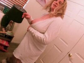 Stepson is going to slide inside stepmom's wet vag
