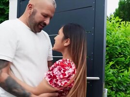 Asian girl is going to get her asshole fucked by a BWC