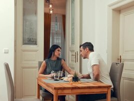 Brunette girl is going to bang his stepdad because she can