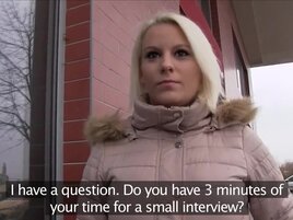 Blond-haired lady is going to get fucked pretty deep