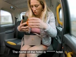 Stacked blonde fucks a cabbie for concert tickets