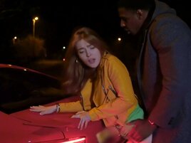 Redheaded girl is way too hot not to get blacked hard
