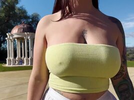 Avalon Mira has big tits and she's ready for IR gaping
