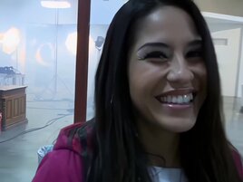 Jenaveve Jolie is picked up and fucked with passion