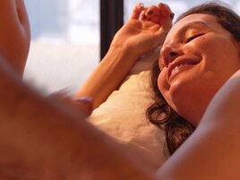 Passionate couple are making love in an HD clip