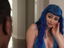 Jewelz Blu is eaten out and banged by a black stud