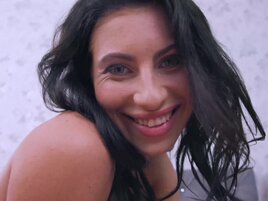 Lilly Bella talking to you before riding and sucking