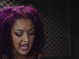 Daisy Ducati using her feet to torment the sub