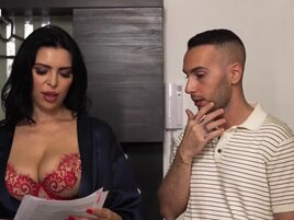 Kira Queen wearing lingerie to make the man hard