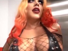 Flashy dresser gets fucked by a BBC at IndustryInvaders