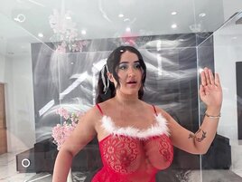 Big boobs brunette from glass case gets fucked
