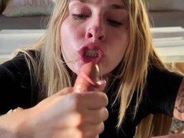 Sloppy blonde with big tits, Angel Youngs, is getting fucked