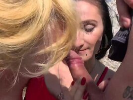 An old woman invites a chick over for some FMF