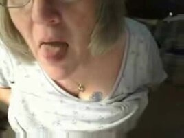 Wild screwable grandma having joy on webcam