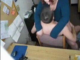 Ravaging my naughty large plumper secretary on hidden cam